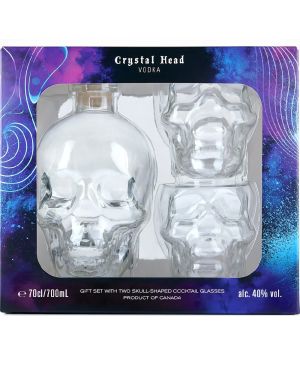 Crystal Head Vodka 70cl with 4 Shot Glasses